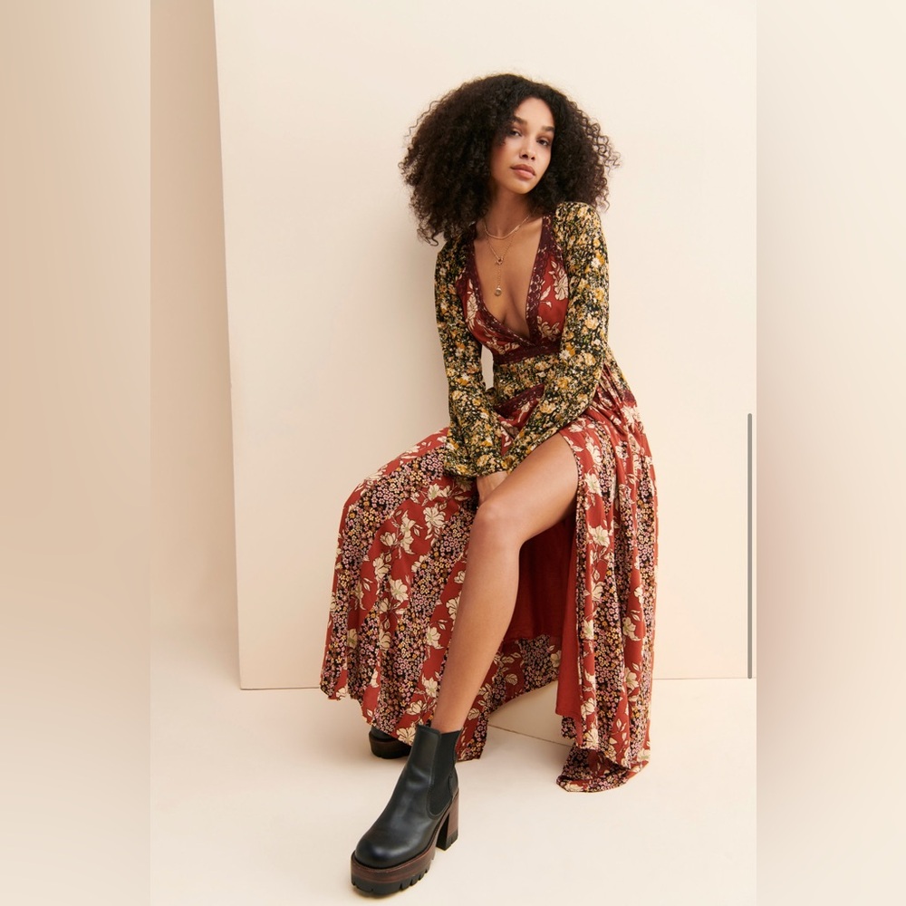 FREE PEOPLE TILDA WRAP DRESS NWOT LARGE